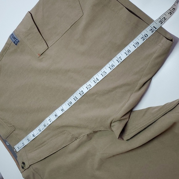 NEW Men's Free Country Quick Dry Cargo Shorts Khaki | Size 42 - Picture 9 of 11